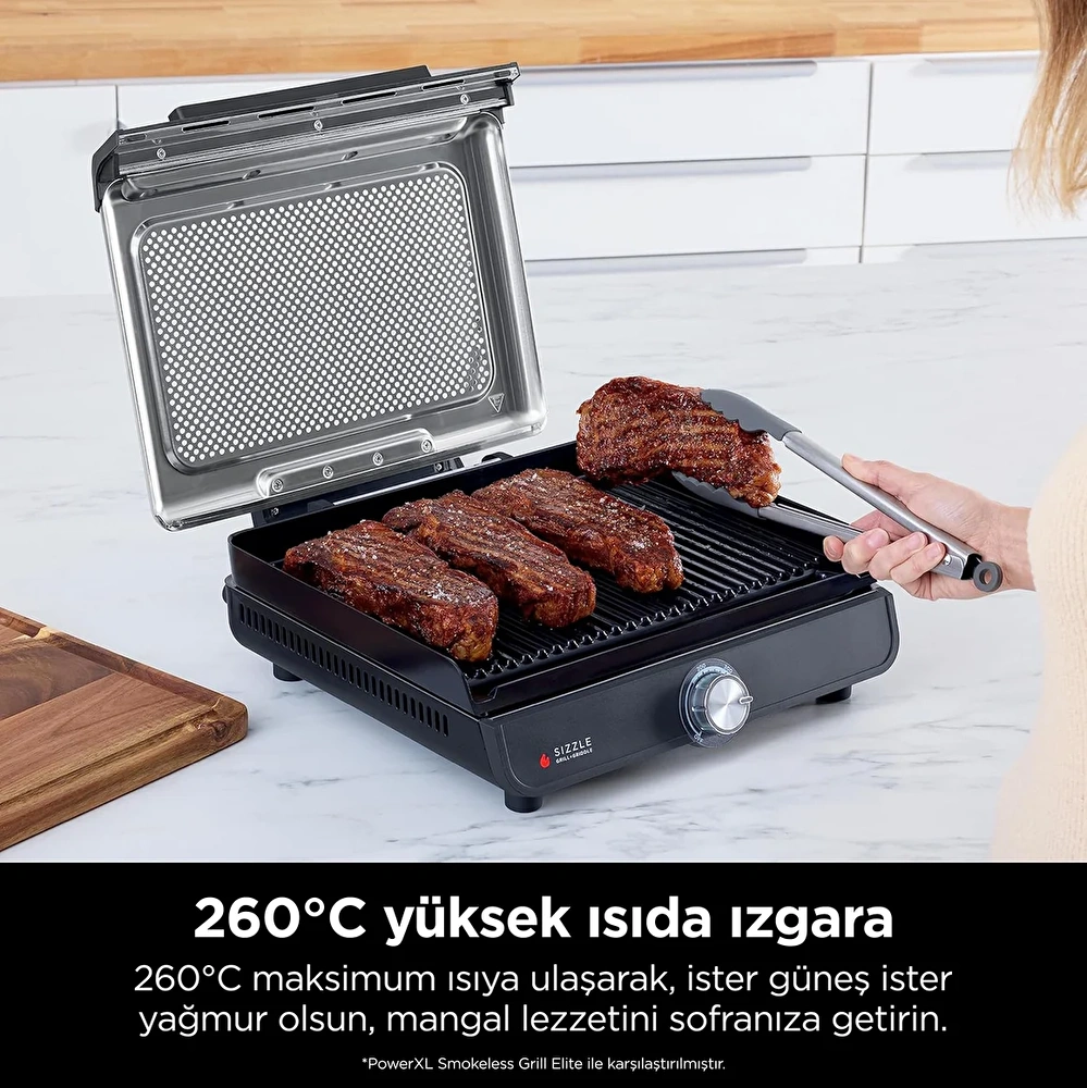 Ninja Sizzle Indoor Grill, Izgara Makinesi GR101EU görseli 3