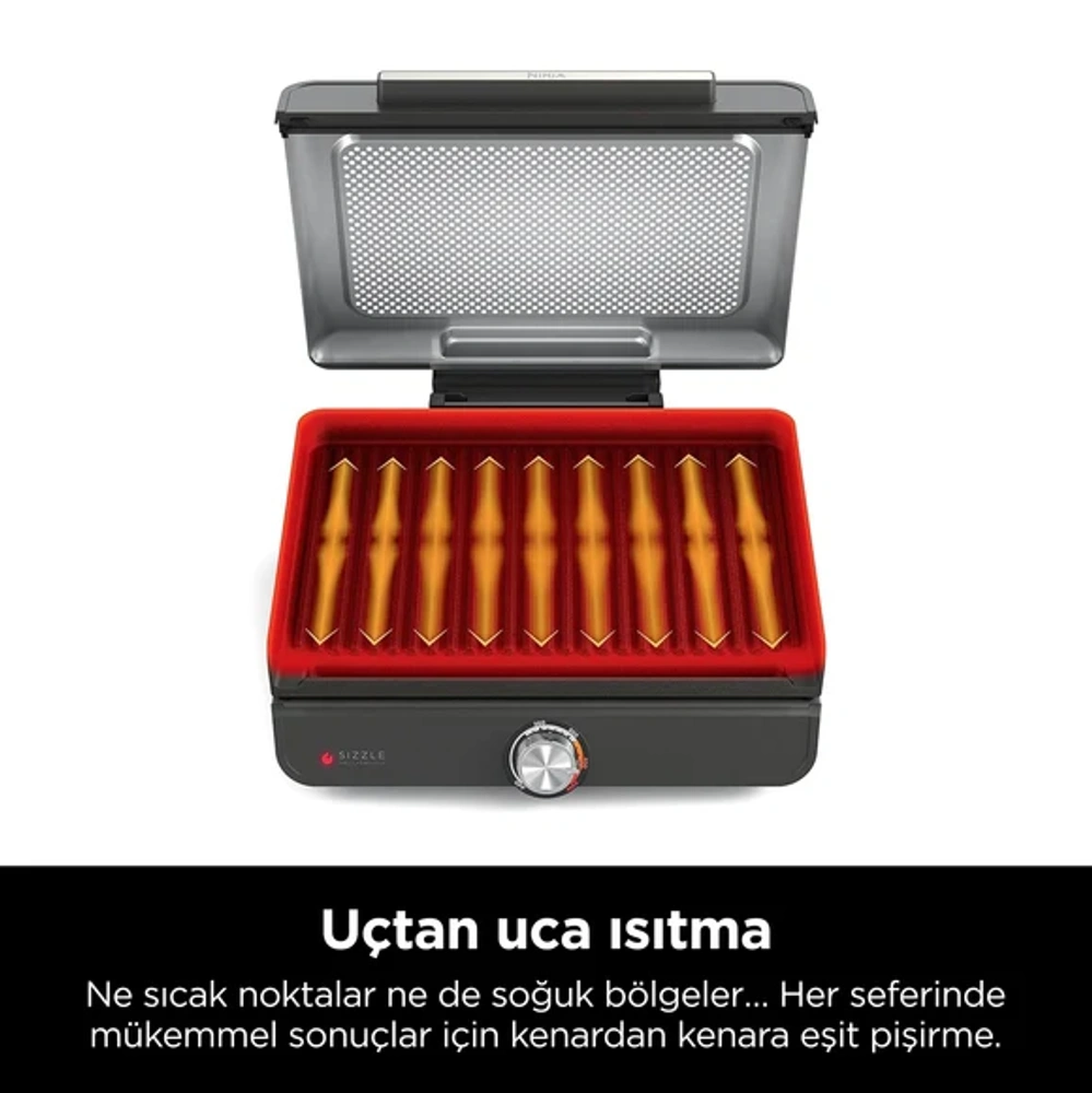 Ninja Sizzle Indoor Grill, Izgara Makinesi GR101EU görseli 6