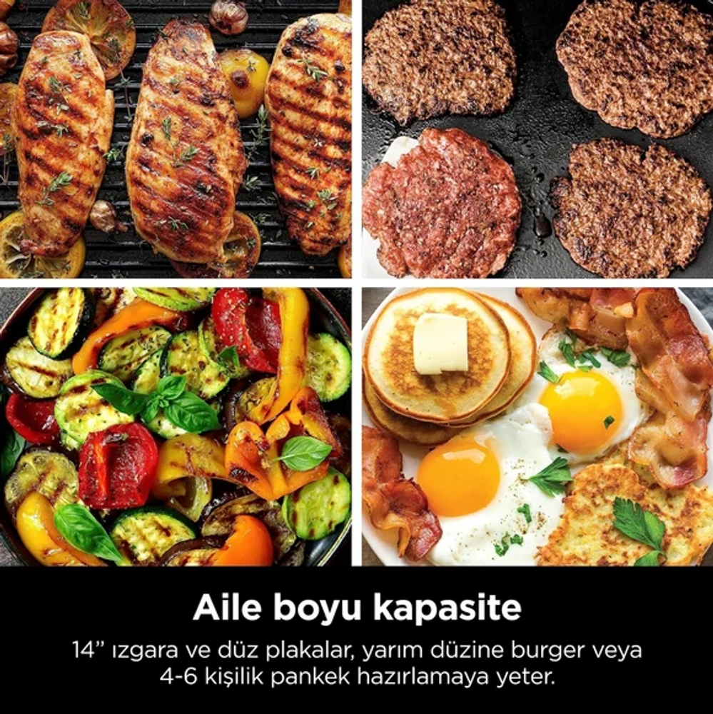 Ninja Sizzle Indoor Grill, Izgara Makinesi GR101EU görseli 7