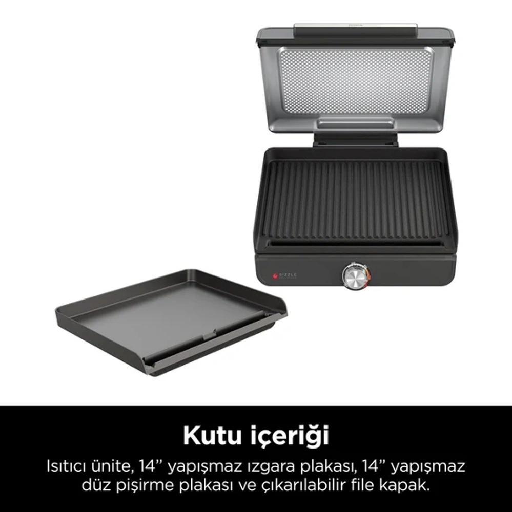 Ninja Sizzle Indoor Grill, Izgara Makinesi GR101EU görseli 9