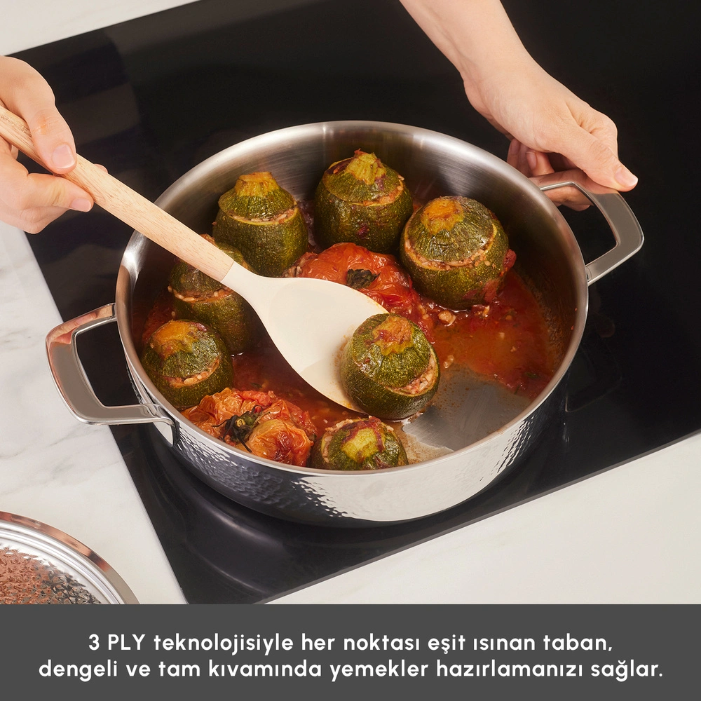Karaca Power Steel 316+ 3Ply Voyager İndüksiyon Tabanlı 8 Parça Çelik Tencere Seti görseli 5