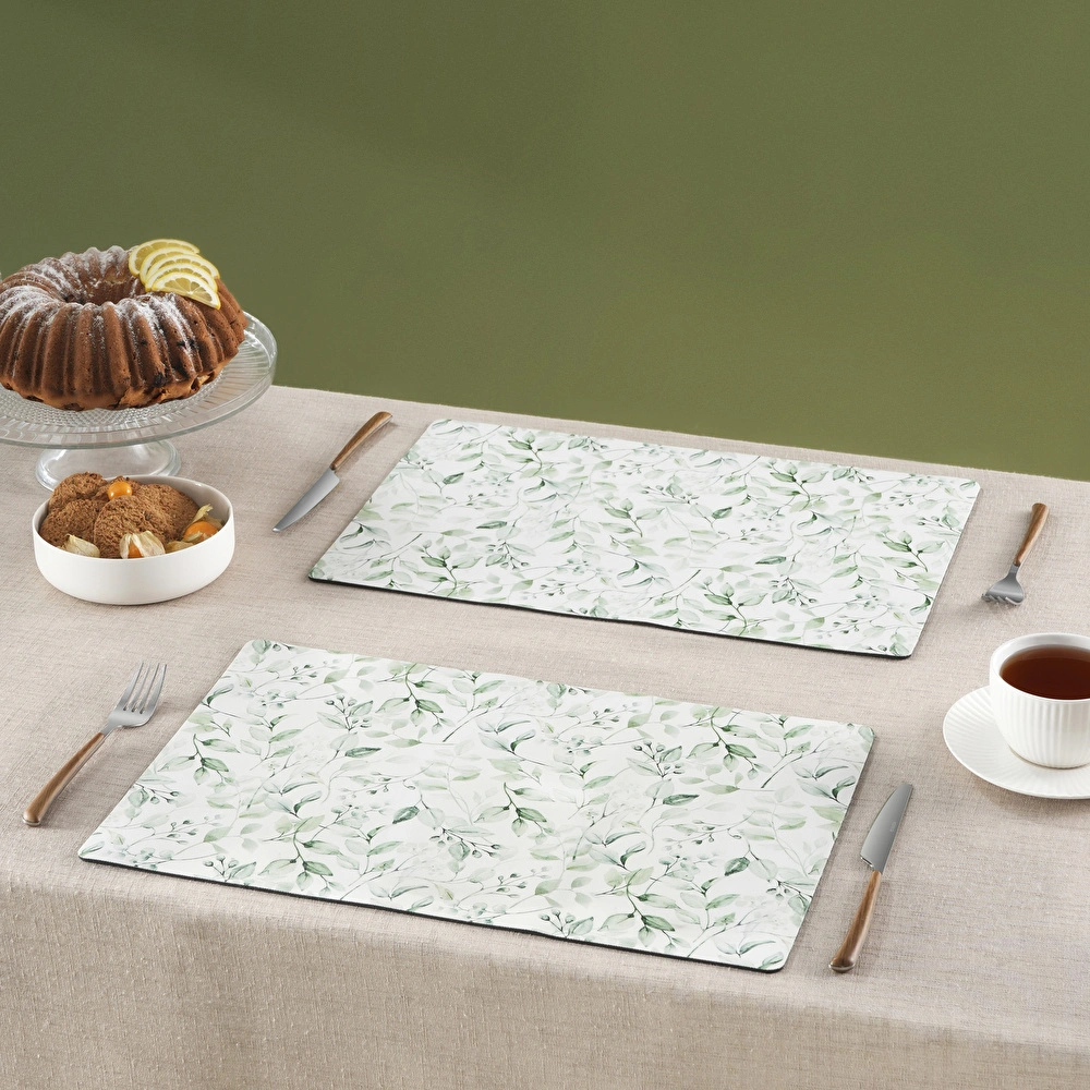 Karaca Home Petra Patterned Amerikan Servisi 2'li Set Yeşil görseli 2