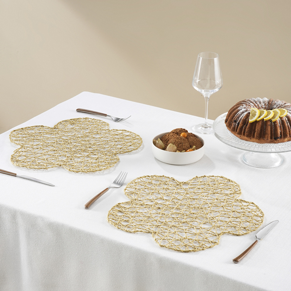 Karaca Home Daisy Amerikan Servisi 2'li Set Naturel görseli 2