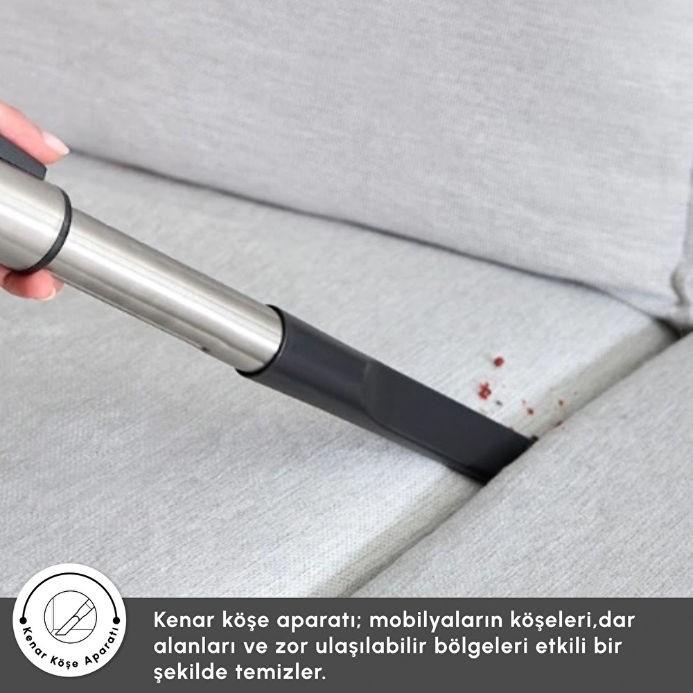 Karaca Vantuz Action Force X10 2 Lt Toz Torbasız Hazneli Elektrikli Süpürge Royal Purple 899 W görseli 16
