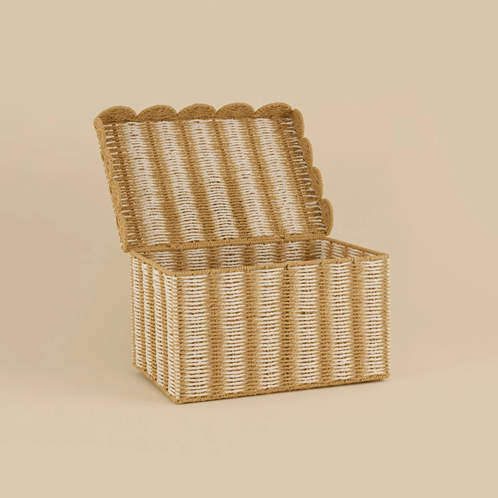 Karaca Home Nelia Kapaklı Organizer Sepet 45x32,5x25 cm görseli 2