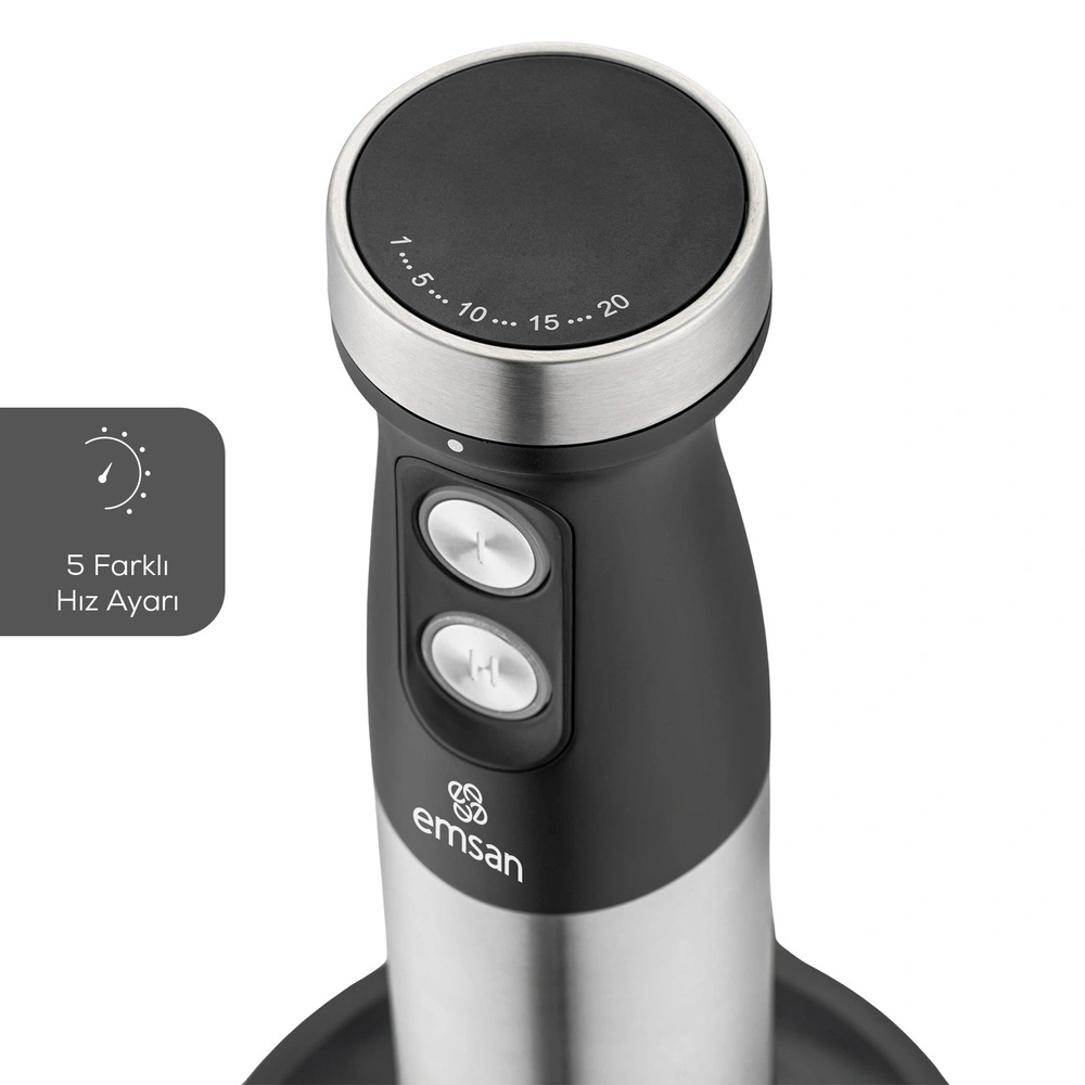 Emsan Gusto 3in1 Blender Seti Inox 1200W görseli 5