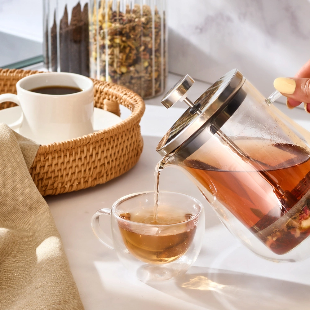 Karaca x Ebru Erke Pia Kiku Çift Cidarlı French Press 350 ml görseli 6