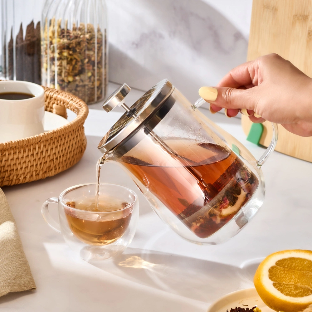 Karaca x Ebru Erke Pia Kiku Çİft Cidarlı French Press 600 ml görseli 5