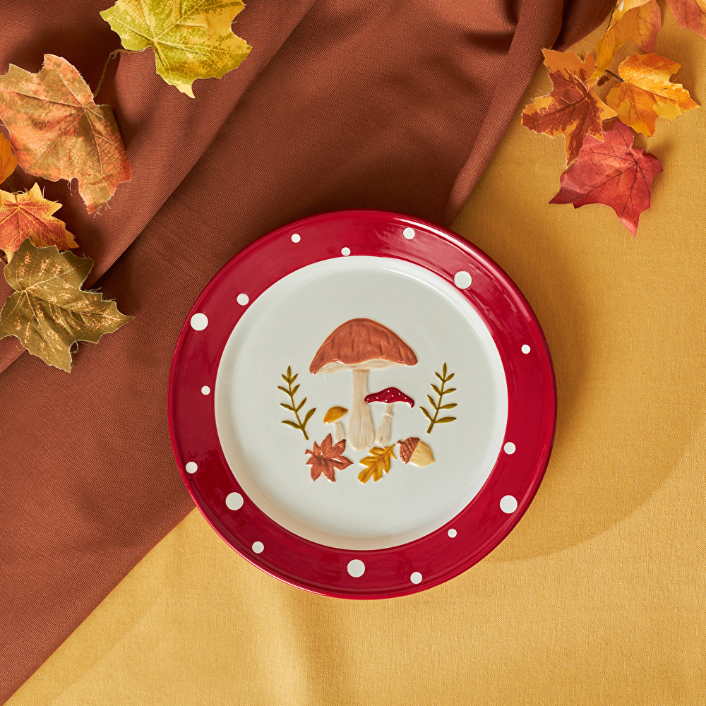 Karaca Cozy Mantar Servis Tabağı 26 cm görseli 1