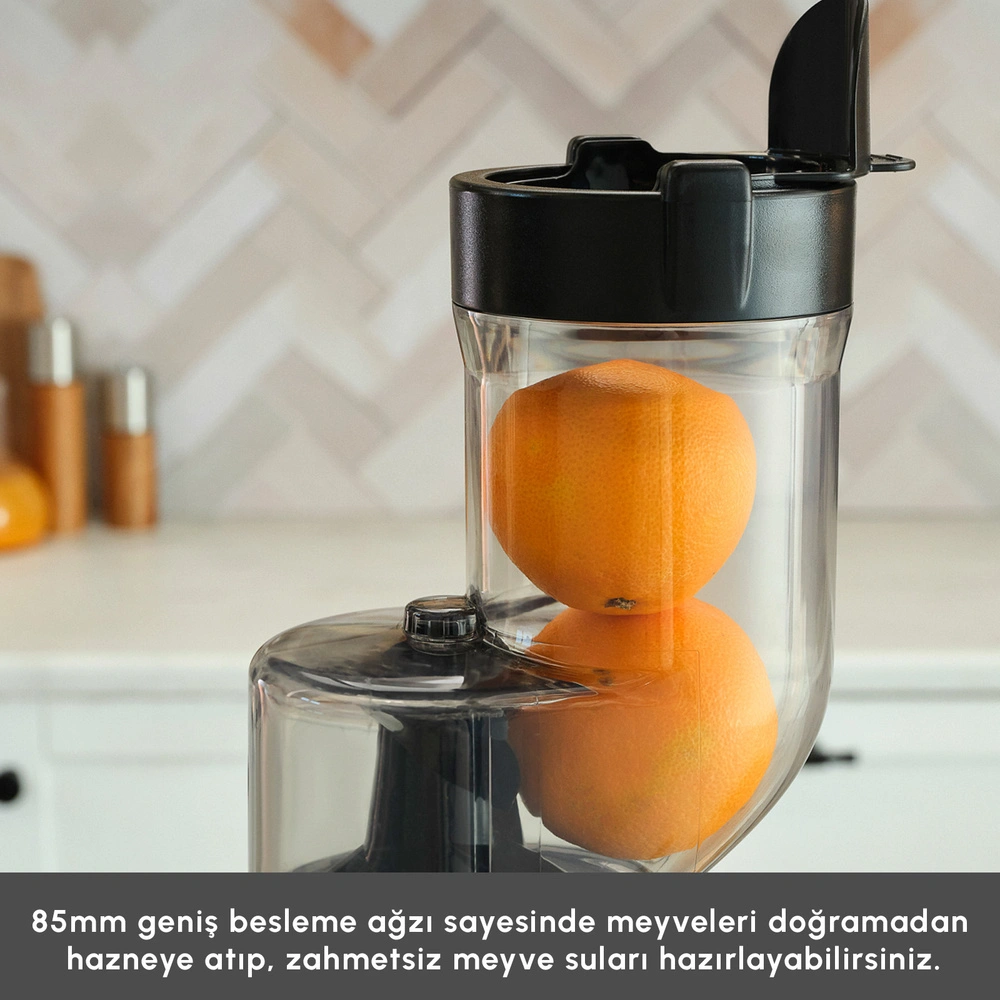 Karaca Inox Slow Juicer Katı Meyve Sıkacağı görseli 4