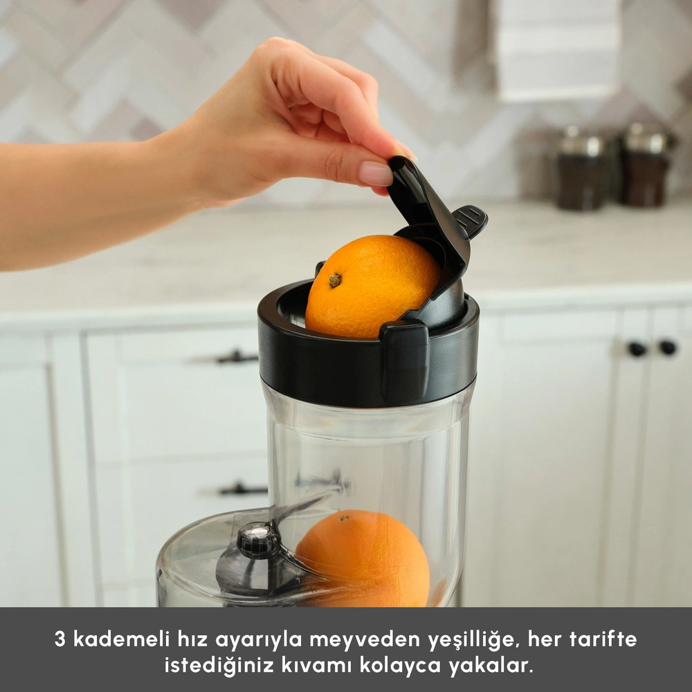 Karaca Inox Slow Juicer Katı Meyve Sıkacağı görseli 5