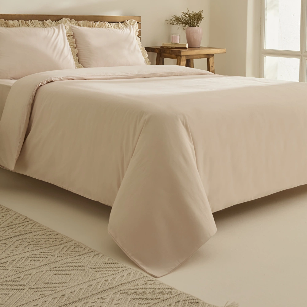 Kaşmir Home Lisa %100 Pamuk Çift Kişilik Nevresim Takımı Rose görseli 2