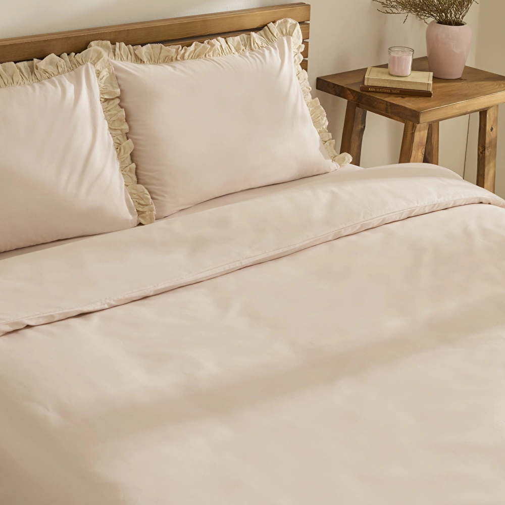 Kaşmir Home Lisa %100 Pamuk Çift Kişilik Nevresim Takımı Rose görseli 5