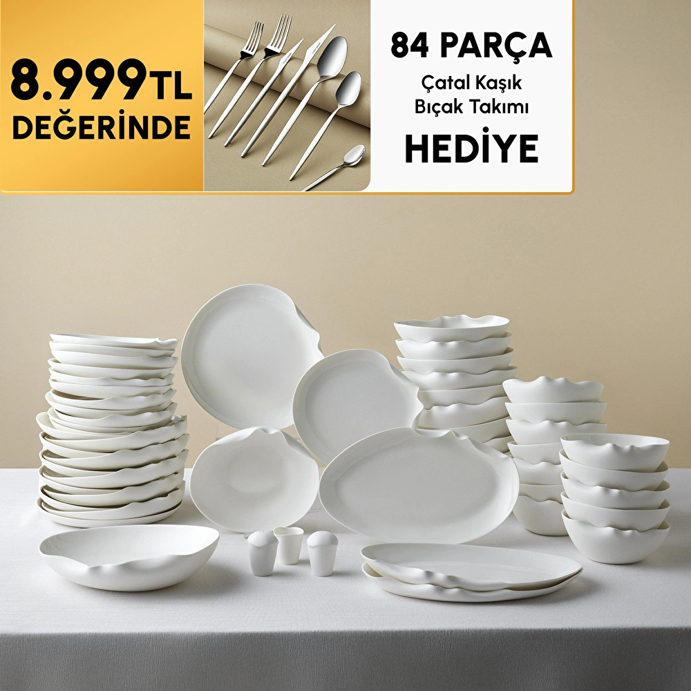 Karaca Earth Collection Crest 55 Parça 12 Kişilik Yemek Takımı görseli 1