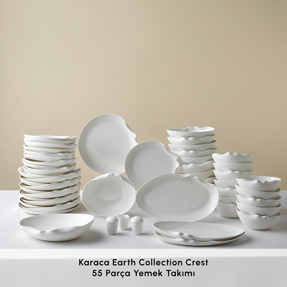 Karaca Earth Collection Crest 55 Parça 12 Kişilik Yemek Takımı görseli 3