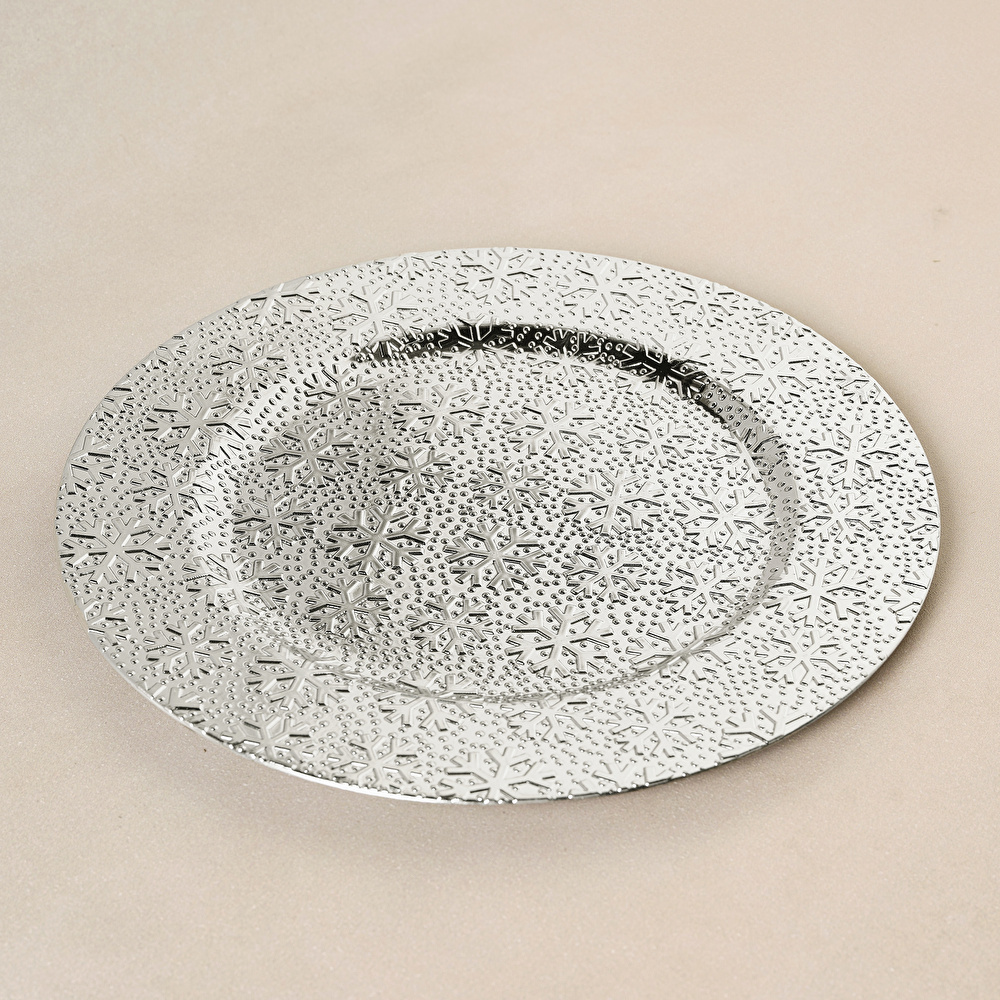 Karaca Home New Year Yılbaşı Snow Supla Silver 33 cm görseli 2