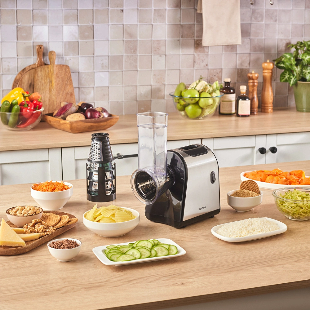 Karaca Otomatik Doğrayıcı Rende ve Salata Makinesi Inox | Cookplus