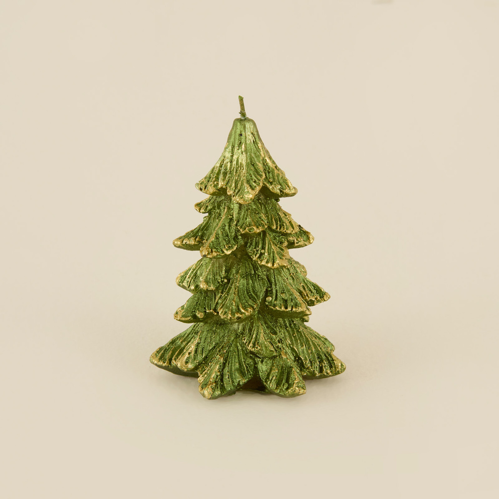 Karaca Home Çam Ağacı Şekilli Mum 6x6x10,7 cm görseli 1