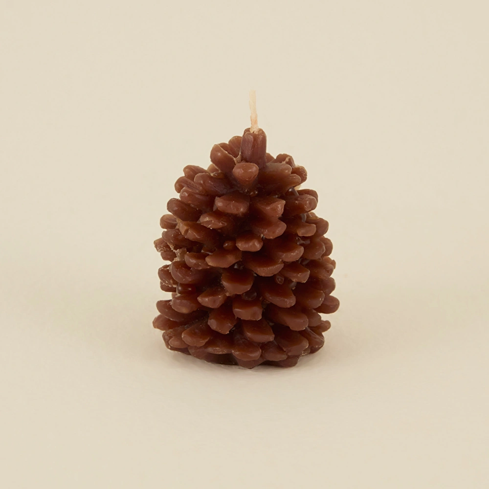 Karaca Home New Year Yılbaşı Kozalak Şekilli Mum 5,5x7 cm görseli 2