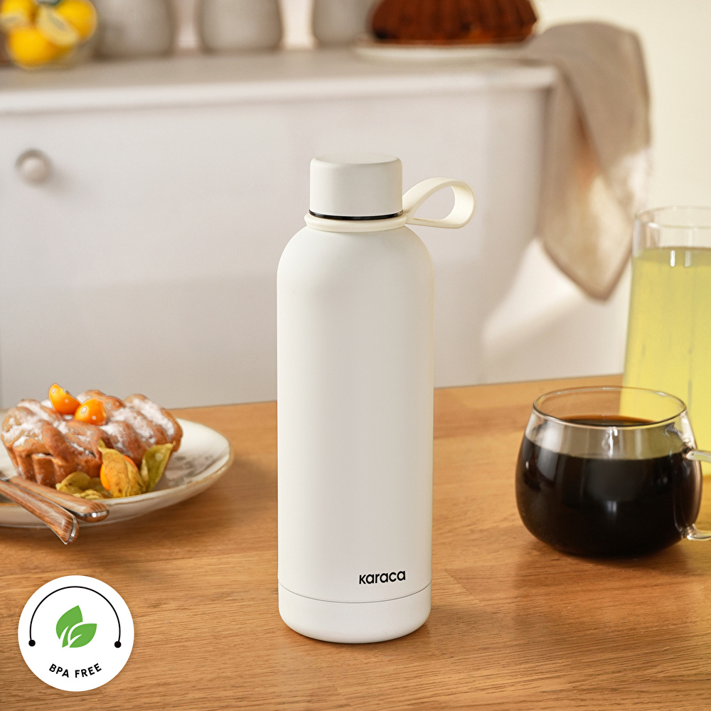 Karaca Aly Soft Touch Çelik Sızdırmaz Termos 500 ml Taş görseli 3