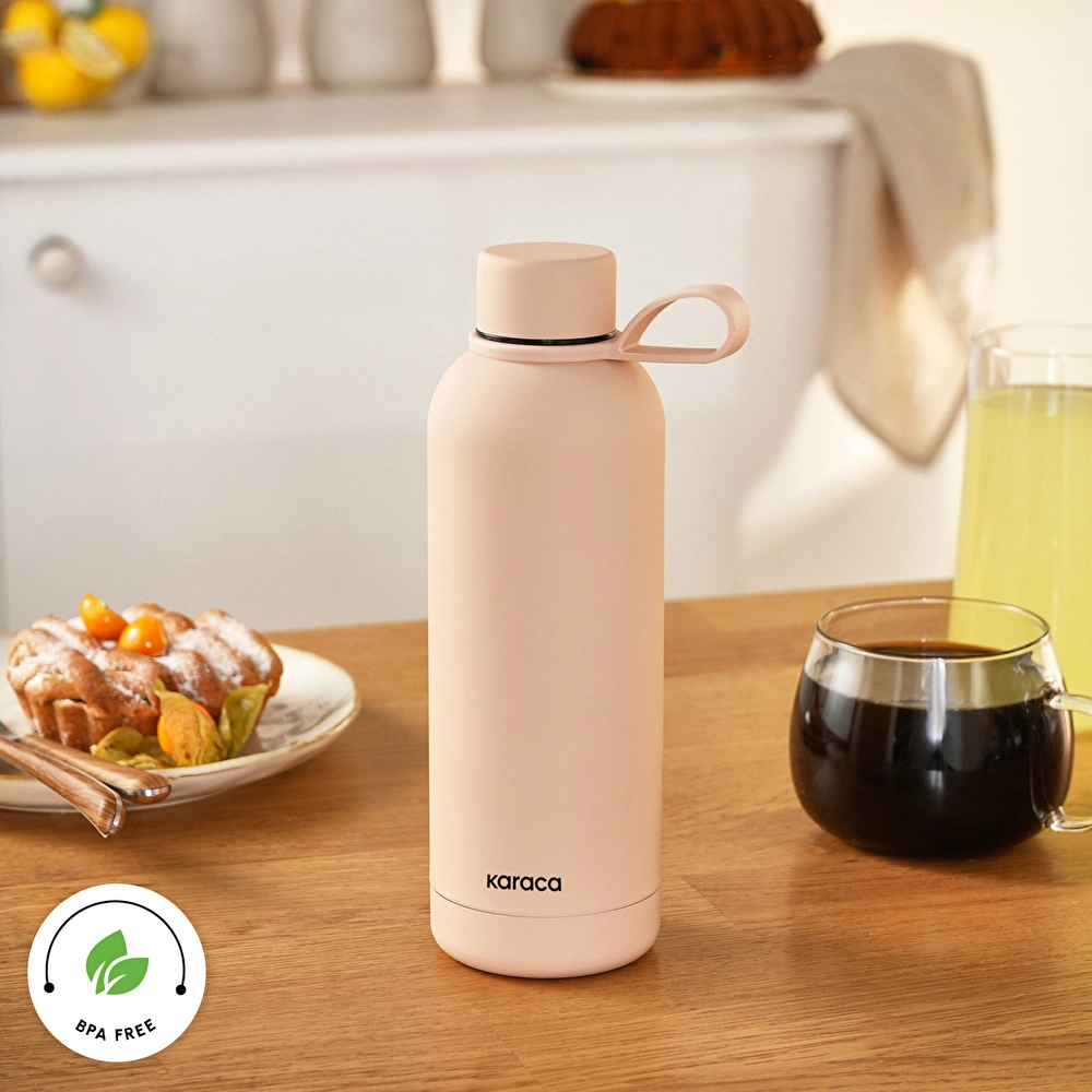 Karaca Aly Soft Touch Çelik Sızdırmaz Termos 500 ml Somon görseli 4
