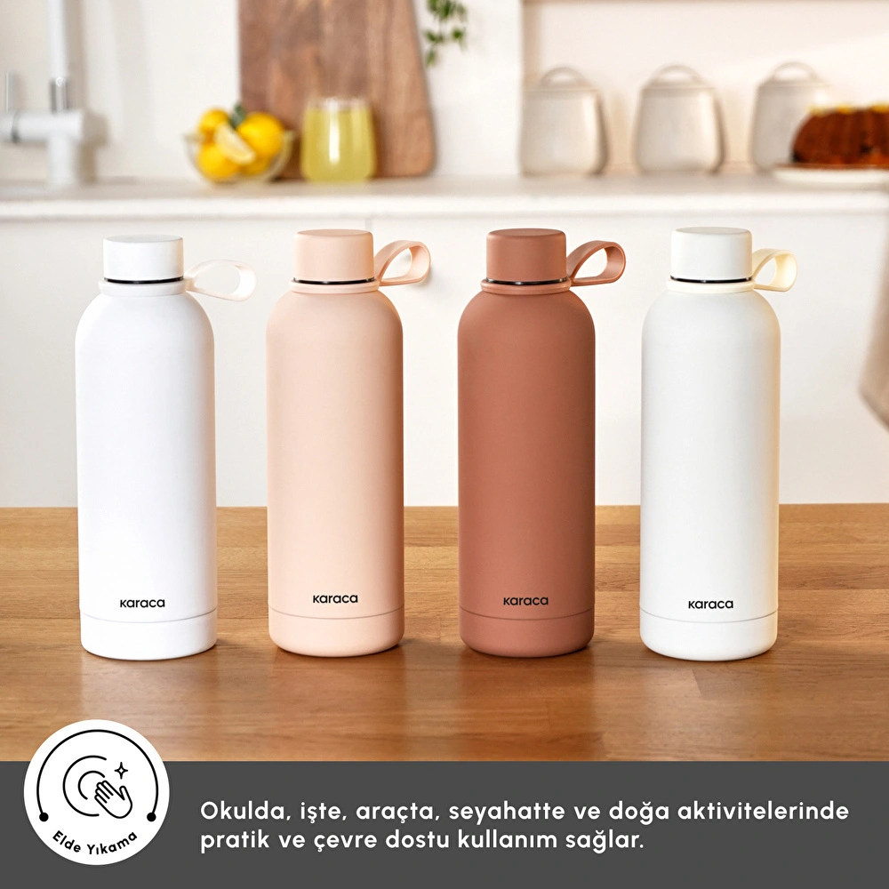 Karaca Aly Soft Touch Çelik Sızdırmaz Termos 500 ml Somon görseli 5