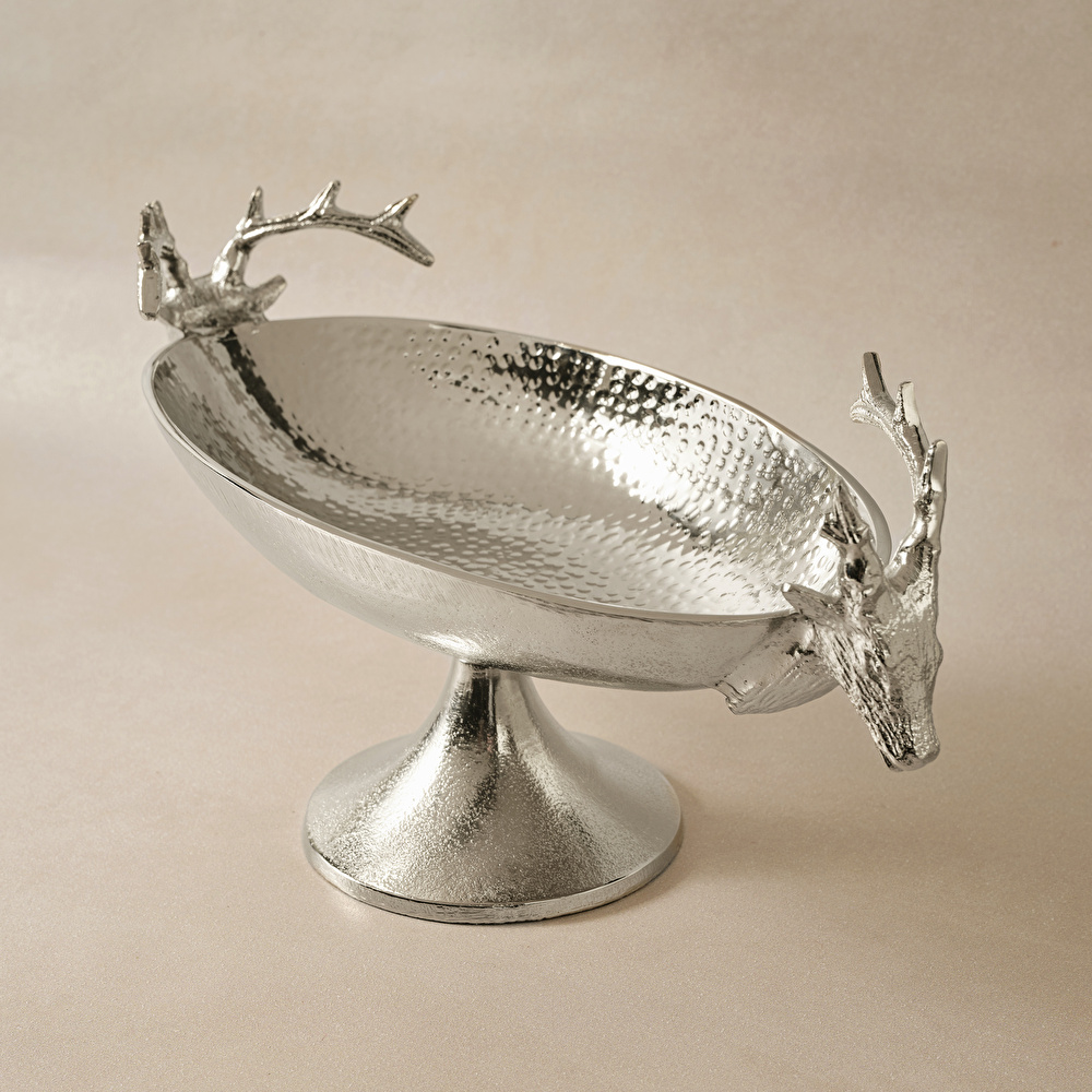 Karaca Home New Year Yılbaşı Geyikli Roe Dekoratif Gondol 21x47x21,5 cm görseli 3