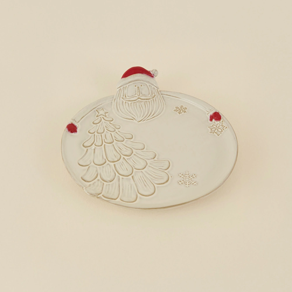 Karaca Home New Year Yılbaşı Santa Dekoratif Tabak 28,7 x 26,3 x 5,5 cm görseli 2