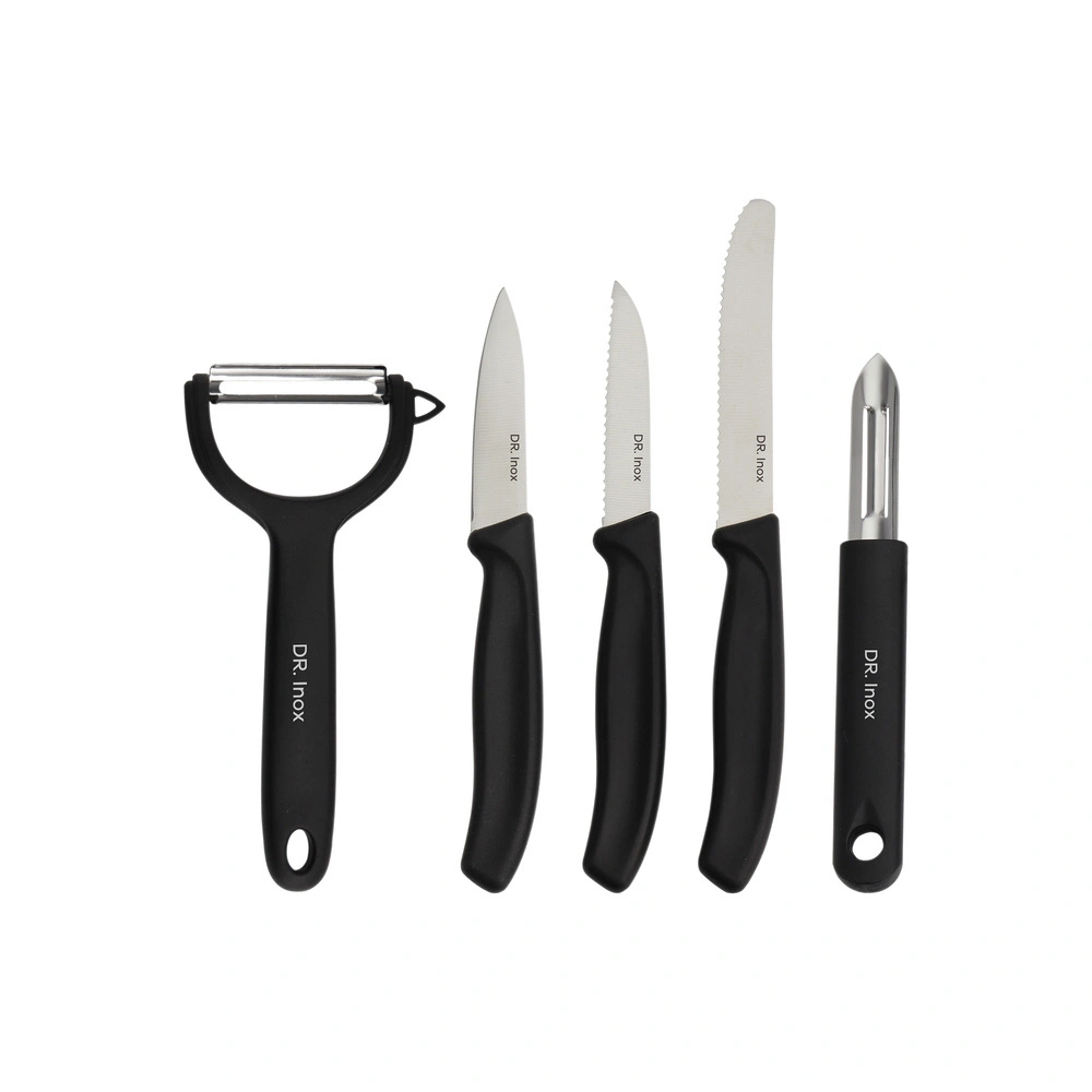 Dr.Inox Forces 5 Parça Soyacaklı Bıçak Seti Black görseli 4