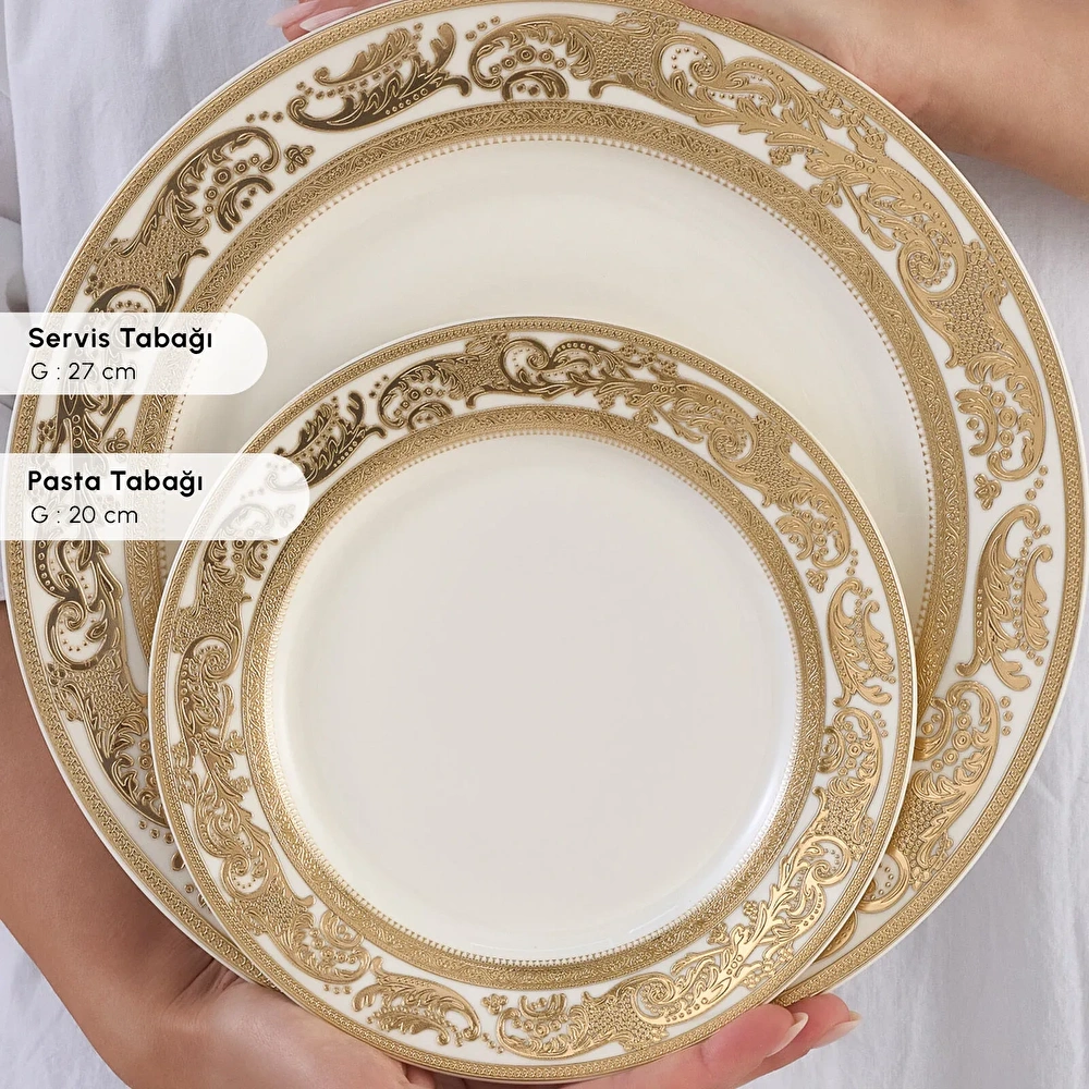 Karaca Elegance Bone Isola 24 Parça 6 Kişilik Yemek Takımı thumbnail 7