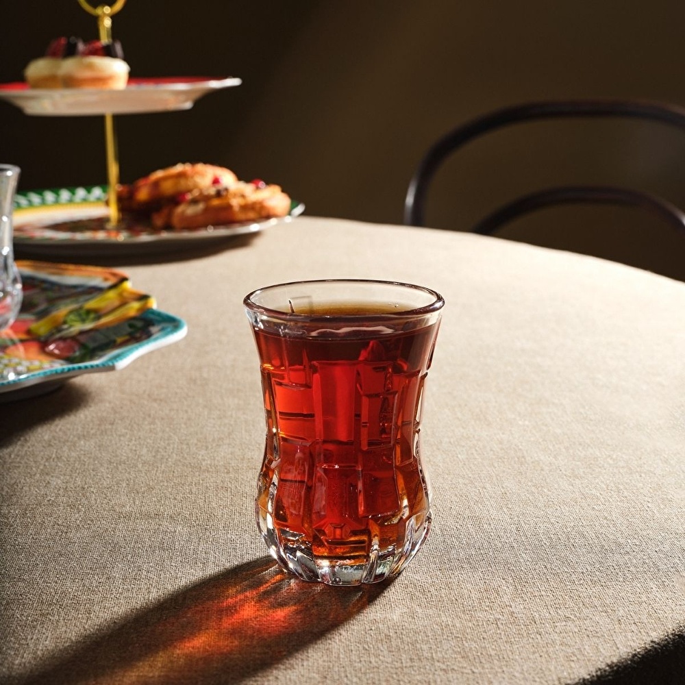 RCR Etna Yüksek Kalite Cam 6'lı Çay Bardağı 140 ml görseli 3