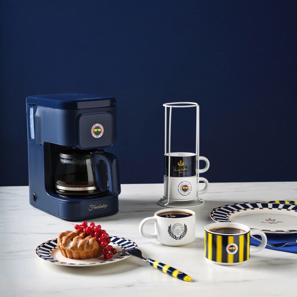 Karaca x Fenerbahçe Lisanslı 4 Kişilik Standlı Çay Fincan Takımı 180 ml görseli 3