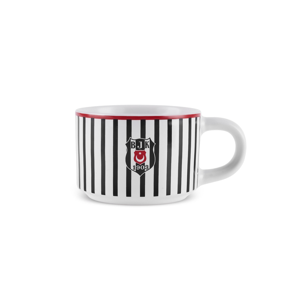 Karaca x Beşiktaş Lisanslı 4 Kişilik Standlı Çay Fincan Takımı 180 ml görseli 9