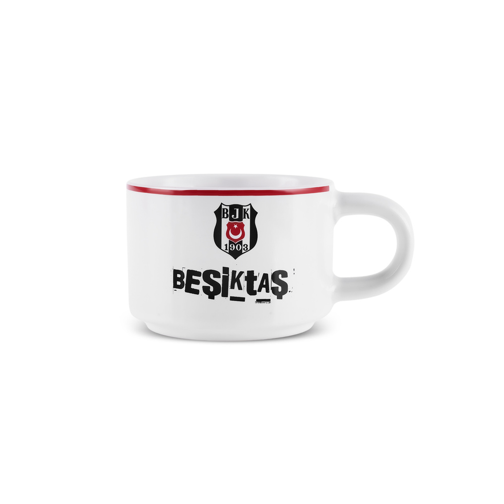Karaca x Beşiktaş Lisanslı 4 Kişilik Standlı Çay Fincan Takımı 180 ml görseli 7
