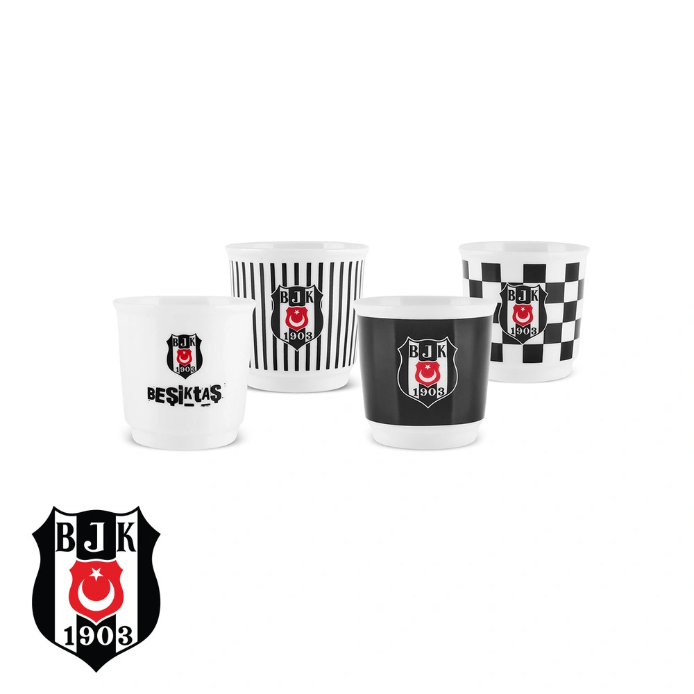 Karaca x Beşiktaş Lisanslı 4 Kişilik Espresso Seti 90 ml görseli 1