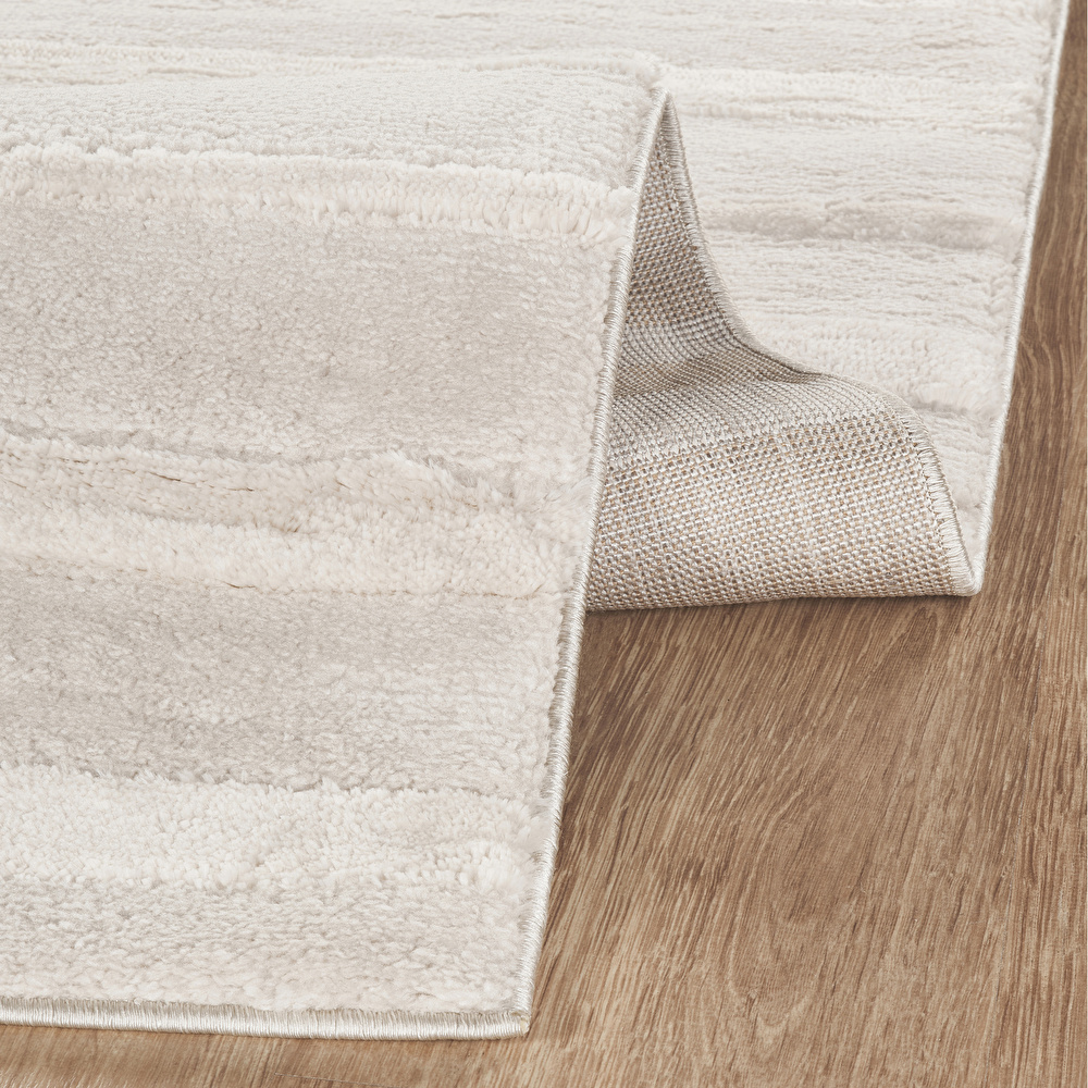Kaşmir Halı 7/24 Plushy Basra Krem 50x80 cm görseli 6