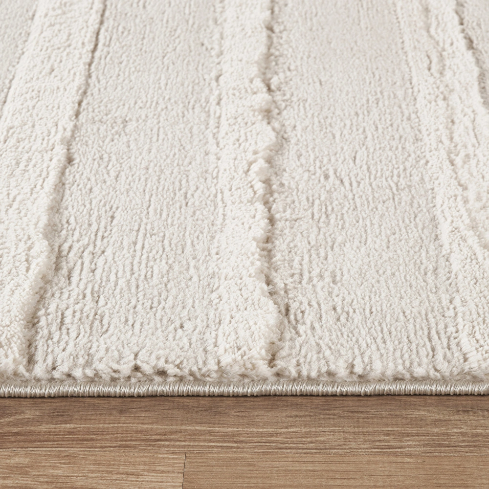 Kaşmir Halı 7/24 Plushy Basra Krem 160x230 cm görseli 5