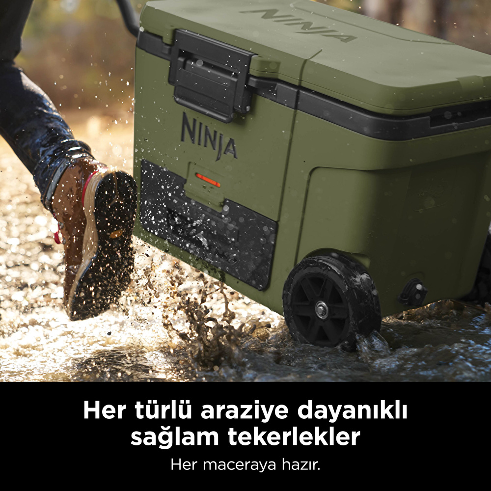 Ninja FrostVault Tekerlekli Cooler 42 Litre Haki görseli 6