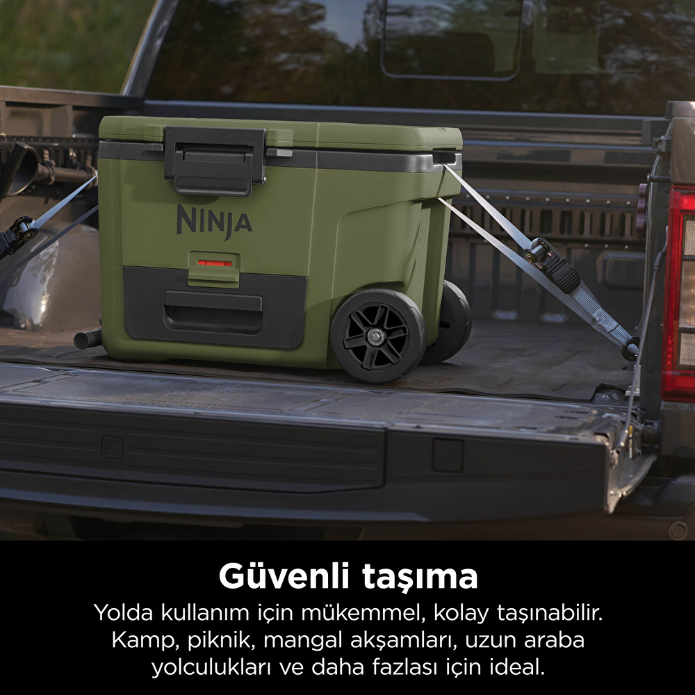 Ninja FrostVault Tekerlekli Cooler 42 Litre Haki görseli 7