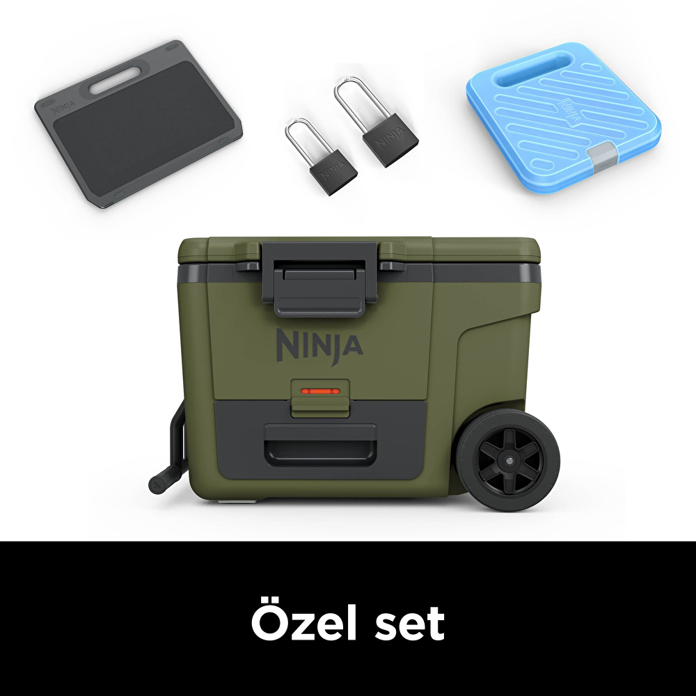 Ninja FrostVault Tekerlekli Cooler 42 Litre Haki görseli 3