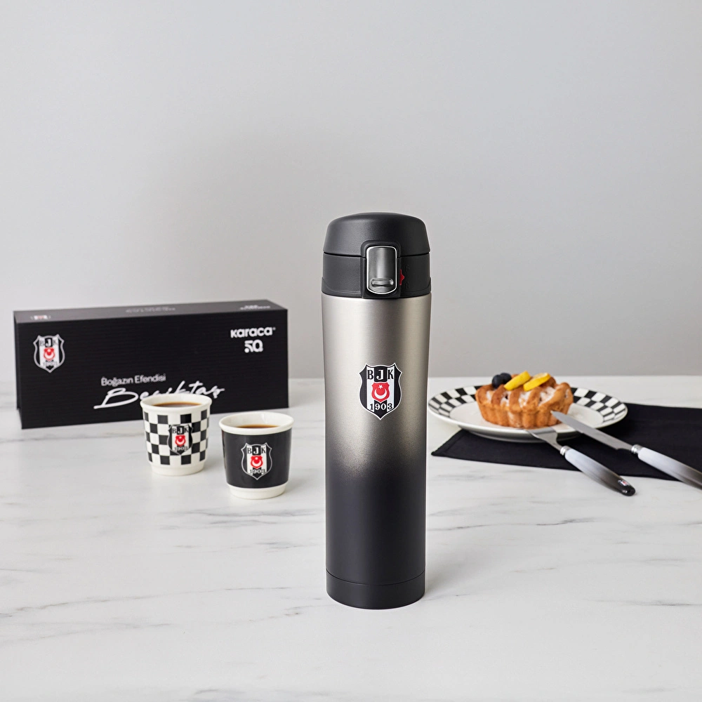 Karaca x Beşiktaş Lisanslı Çelik Sızdırmaz Termos Kutulu 450 ml görseli 3