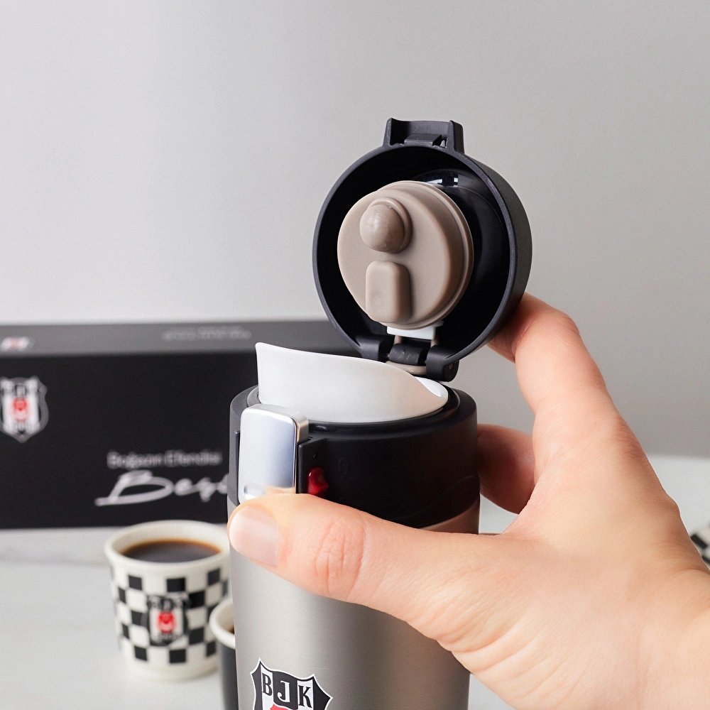 Karaca x Beşiktaş Lisanslı Çelik Sızdırmaz Termos Kutulu 450 ml görseli 5