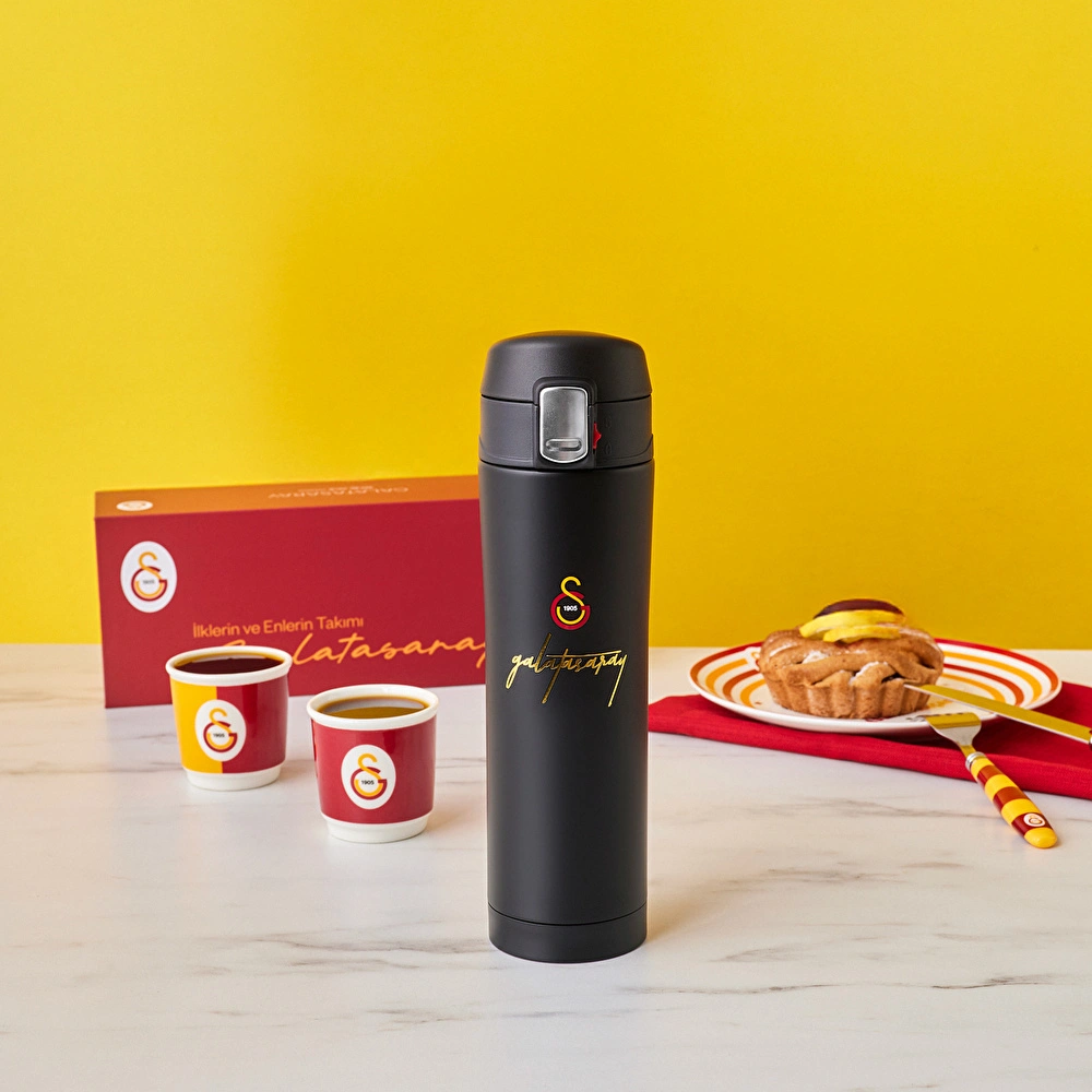Karaca x Galatasaray Lisanslı Çelik Sızdırmaz Termos Kutulu 450 ml görseli 2