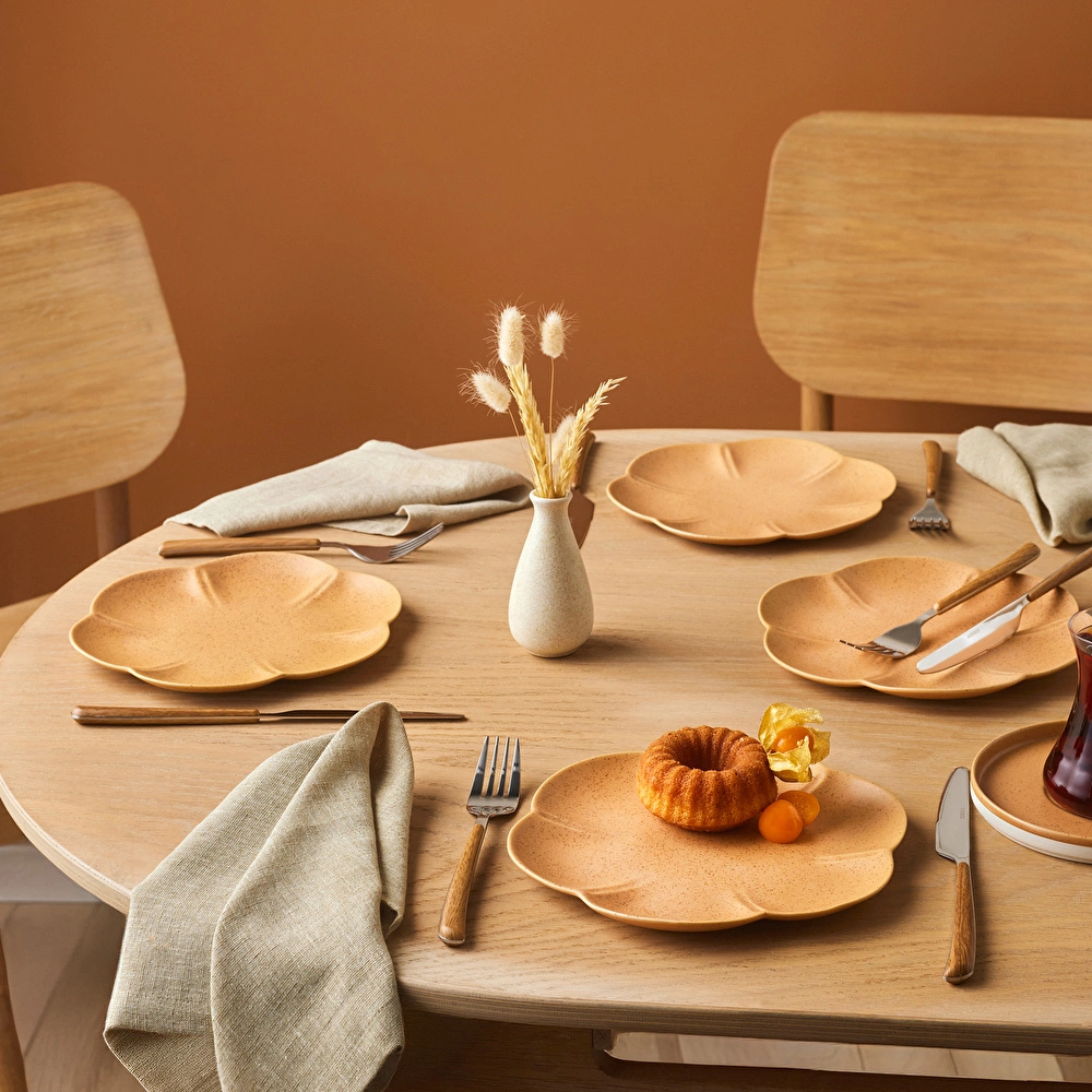 Karaca x TURK Fatih Tutak Earth Collection 4 Parça Pasta Takımı görseli 1