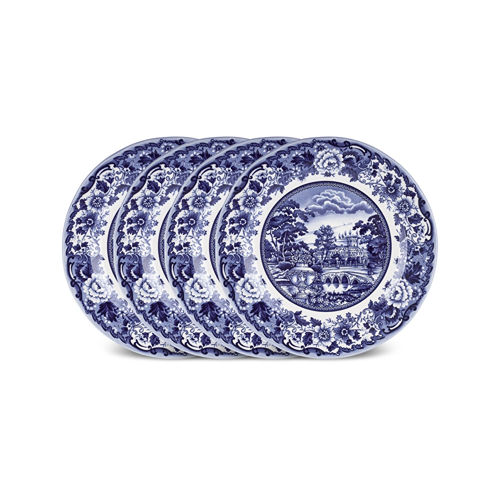 Karaca Old Town 4 Parça Pasta Takımı Mavi 21 cm görseli 7