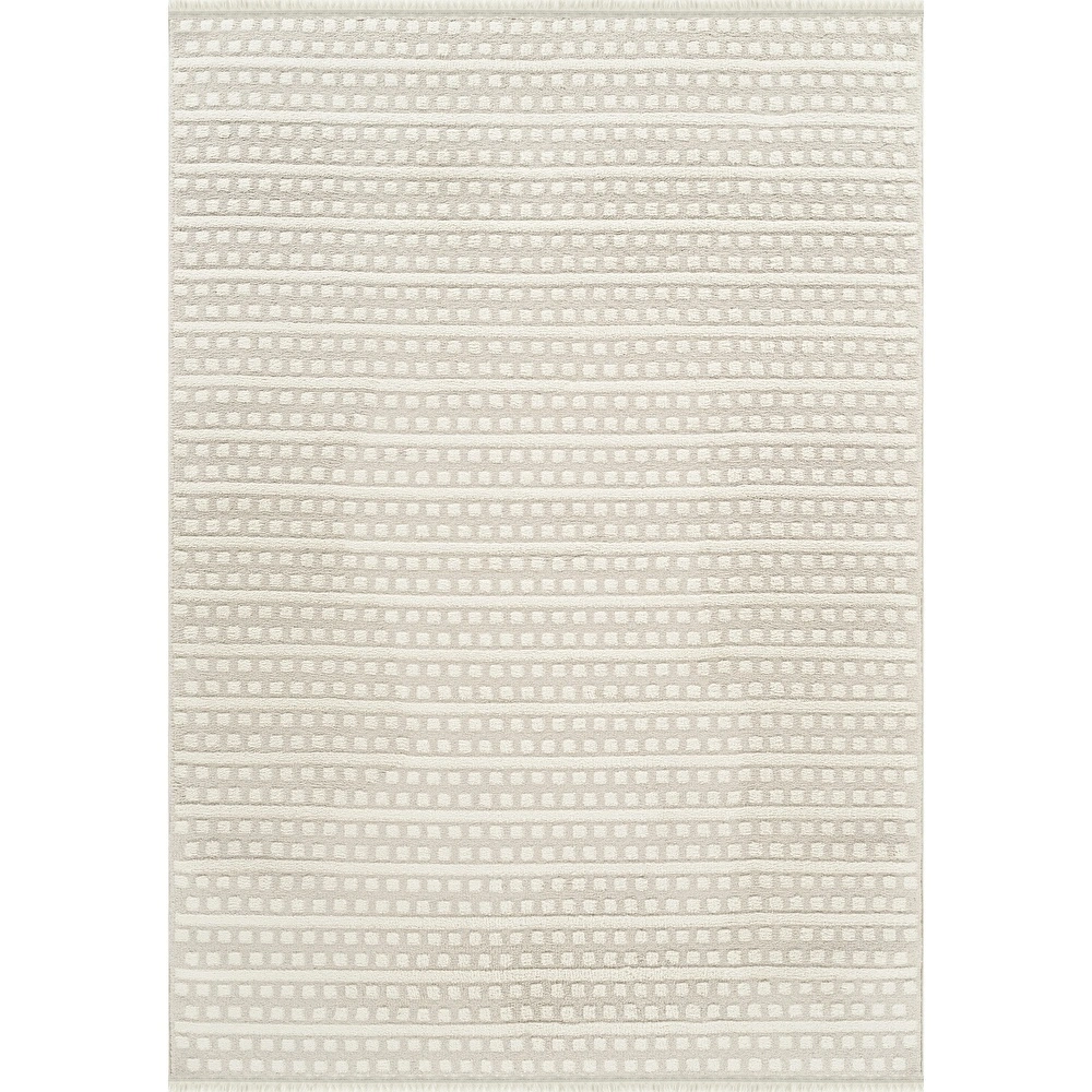Kaşmir Halı 7/24 Plushy Runa Cream 80x150 cm görseli 8