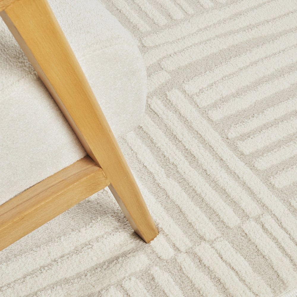 Kaşmir Halı 7/24 Plushy Tova Cream 50x80 görseli 3