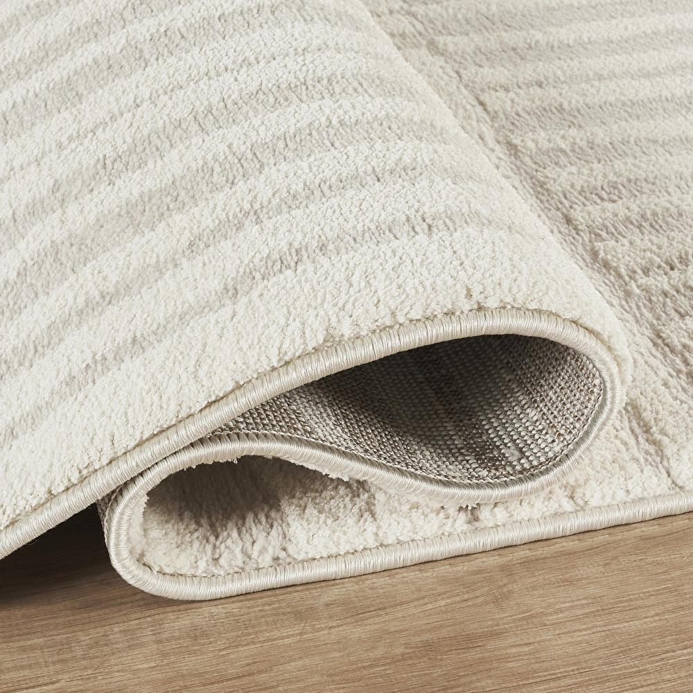 Kaşmir Halı 7/24 Plushy Tova Cream 50x80 görseli 5