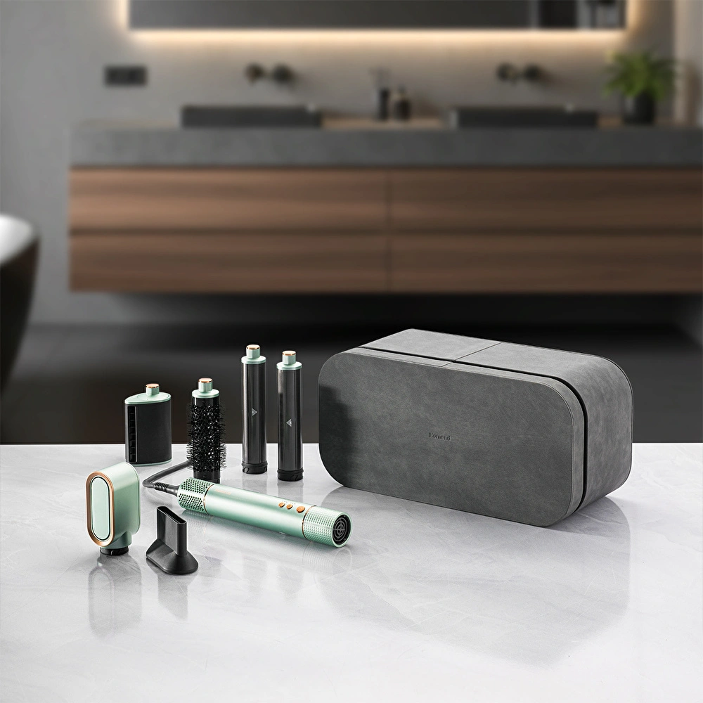 Homend Hairmony 4606h Plus Saç Kurutma ve Şekillendirme Seti Su Yeşili görseli 1