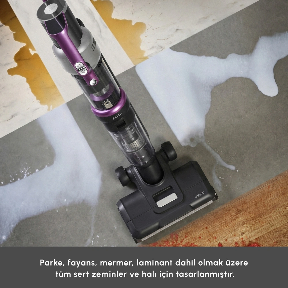 Karaca Aquaclean X10 3 in 1 Islak ve Kuru Kablosuz Dikey Süpürge görseli 3